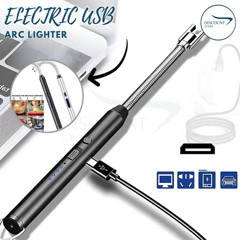 USB Rechargeable Electric Arc Lighter – Windproof Plasma Lighter